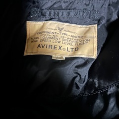 AVIREX アヴィレックス MA-1 フライトジャケット 刺繍 ブラック ヨーロッパモデルの画像