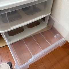 2段キャビネット 棚 クローゼット　の画像