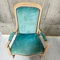 【決まりました】アンティークチェア 椅子 ブルー ホワイト ロココ 中世 シンプル 北欧 家具 猫足 ビンテージ ヴィンテージ 子供部屋 かわいいの画像