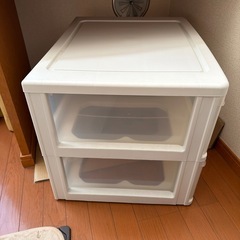 2段キャビネット 棚 クローゼット　の画像