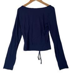 Dazy Dazy 長袖Tシャツ ネイビー レディース M【古着】【中古】の画像