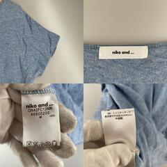 niko and... ニコアンド 半袖Tシャツ コットン ブルー レディース【古着】【中古】の画像
