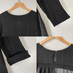 Doll Up Ups ドールアップウップス ワンピース ポリエステル ブラック レディース 38【古着】【中古】の画像