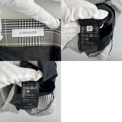 美品 La TOTALITE ラトータリテ ギンガム 春夏 SS スカート ポリエステル/レーヨン グレー レディース 6M 38【古着】【中古】の画像