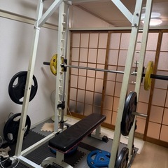 パワーラック＋ベンチ＋ウエイト
の画像