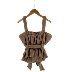 GORGE GORGE キャミソール ポリエステル ブラウン レディース F【古着】【中古】の画像