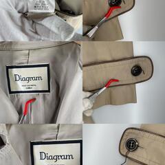 Diagram ダイアグラム トレンチコート コットン ブラウン レディース 36【古着】【中古】の画像