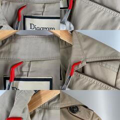 Diagram ダイアグラム トレンチコート コットン ブラウン レディース 36【古着】【中古】の画像