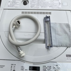 【RKGSE-406】特価！シャープ/SHARP/6kg全自動洗濯機/ES-GE6DJ-W/中古/2019年製/店頭引取推奨商品/弊社近隣配達も可の画像