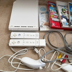 Nintendo wii 一式セット ソフト4本付き の画像