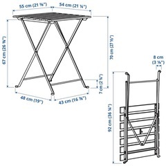 屋外用テーブル椅子セットの画像