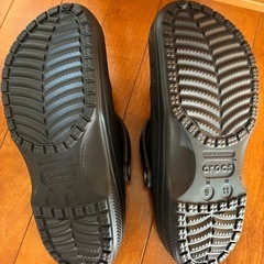  28cm クロックス バヤ ラインド クロッグ ブラック ボア付き　の画像