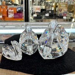 ☆ドリーム荒牧店☆ジモティー割引有☆SWAROVSKI スワロフスキー スワン 3点セット の画像