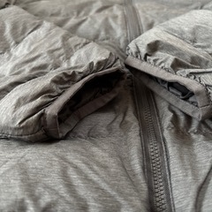 150センチ　美品❣️UNIQLO中綿アウター　グレー　の画像