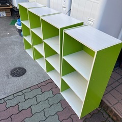 カラーボックス4点セット　1点損傷有の画像