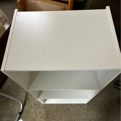 カラーボックス　ホワイト　高さ調整付の画像