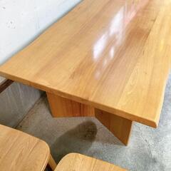 ダイニングテーブル　ダイニングチェア　高さ調整可能　椅子4脚セットの画像