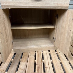 食器棚　ミドルキッチンボード　棚　シェルフ　キッチンボード　ラックの画像