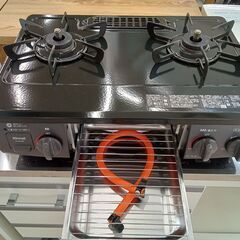 リユースのサカイ栃木店★ジモティ割あり★ Rinnai ガステーブル KG35NBK  22年製 動作確認／クリーニング済み TC12155の画像