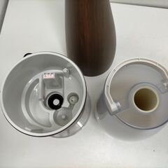 木目調 アロマディフューザー タワー型 超音波式 加湿器 おしゃれ インテリア リラックス 寝室 リビング　251226-5Tの画像