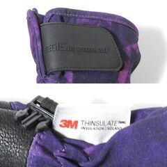 グローブ ワークマン AEGIS 防水レザーグローブ AGW11 パープル Lサイズの画像