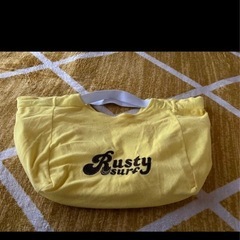 Rusty surf イエロー カジュアルbagの画像