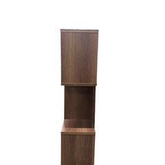 木製　S字型　ディスプレイラック　オープンラック　飾り棚　ブラウン（在庫：2）の画像