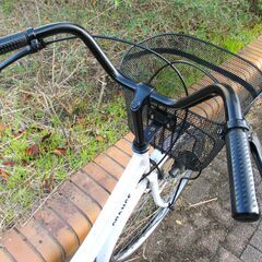 中古自転車 ORANGE ママチャリ 自転車 26インチ ホワイト 通勤 通学 近所のお出掛けなどにの画像
