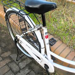 中古自転車 ORANGE ママチャリ 自転車 26インチ ホワイト 通勤 通学 近所のお出掛けなどにの画像
