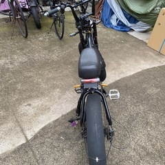 電動アシスト自転車 レトロ調 20インチ 極太タイヤ シマノ7段変速 5段階アシストの画像