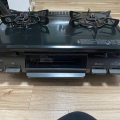 受付終了リンナイ LPガス用 ガスコンロ RT67JH 2口 グリル付 引取の画像