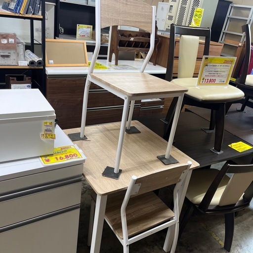 ダイニング3点セットホワイト (エキスパート戸塚店) 善行のダイニング