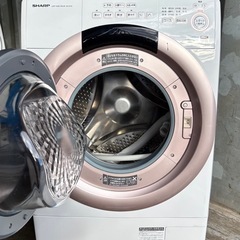🔥🔥②SHARPシャープ ES-S7G-WR🔥🔥ドラム式洗濯機乾燥22年　7/3kg 配送無料　最短12月29日 🚚💦の画像