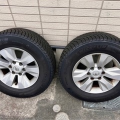 ミシュラン265/65R/17 スタッドレスタイヤ　トヨタ純正ホイール　手渡し可の画像
