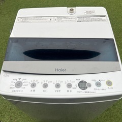 2019年　洗濯機 4.5kg ハイアール　簡易乾燥機能付きの画像