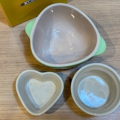 A5269【ルクルーゼ】プチ アップル ココット ラムカンS プチラムカンダムール グリーン セットの画像