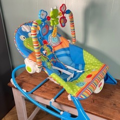 【まだまだ使えます！】フィッシャープライス　バウンサー　カエル！の画像