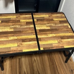 キャンプ用テーブル　高さ変更可能の画像