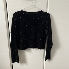 grl ラメドット柄ベロアトップス[sm208]の画像