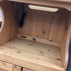 ☀️CHARDONNAY シャルドネ☀️レンジボード☀️天然木☀️パイン材☀️米びつ付き☀️コンセント付き☀️カントリー超高年式☀️おしゃれ☀️ナチュラル☀️2754の画像