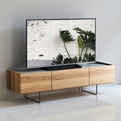 テレビ台 ナチュラル 幅150cm奥行44cm高さ41 cm 新品未使用品 12Dの画像