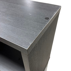 木製　S字型　ディスプレイラック　オープンラック　飾り棚　ブラック（在庫：1）の画像