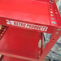 ✨アストロ　中古　ワゴン　３段　レッド✨うるま市田場✨の画像