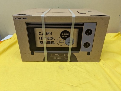 未使用】大阪引取歓迎KOIZUMI オーブントースター KOS-1023/K ブラック 