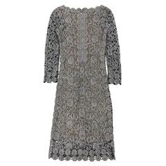 【ERUKEI / エルケイ】刺繍レース ミディアムワンピースドレス キャバドレスの画像