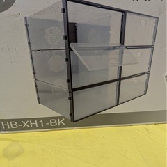 。 【未使用】大阪引取歓迎　折りたたみクリアシューズケース 6個セット ブラック【KNLO076】の画像