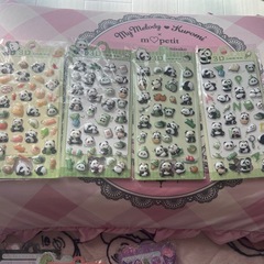 パンダボンボンドロップシールの画像