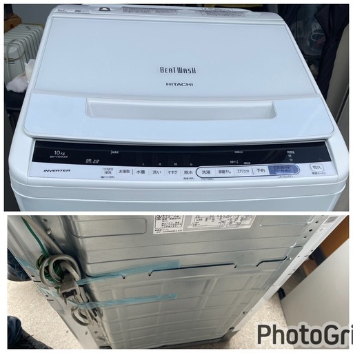 お薦め品‼️分解洗浄済み‼️日立洗濯機10kg 2019年