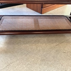 サ2512-278 応接テーブル ローテーブル ダークブラウン キズ汚れ有りの画像