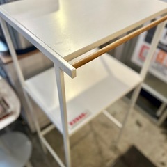 レンジラック キッチンラック 省スペース ゴミ箱上ラック オープンラック 木製 スチール 家電 収納 コンパクトの画像